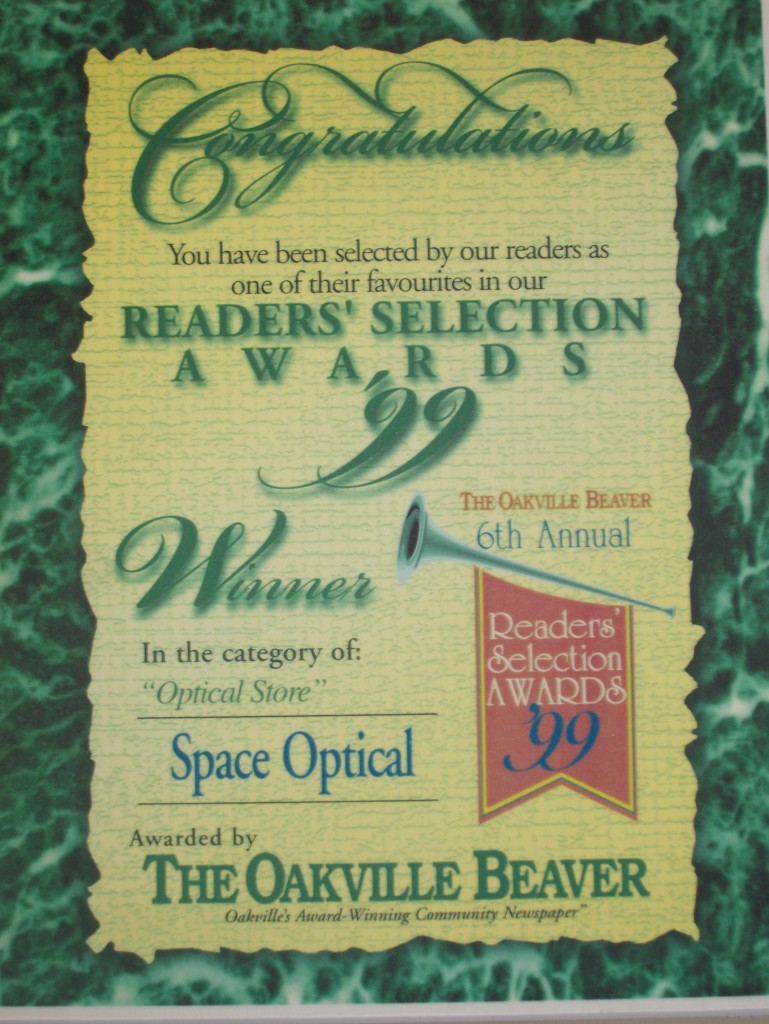 Readers Selection Award 1999